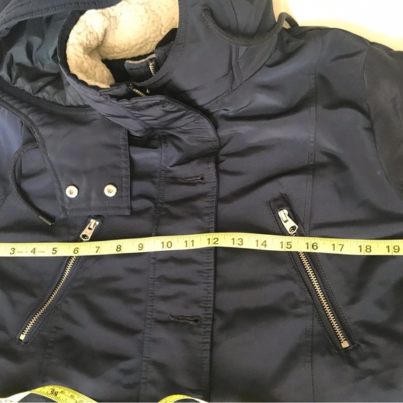 Abercrombie & Fitch Water Wind Resistant Hooded Technical Parka Jacket sz Large - Picture 12 of 16